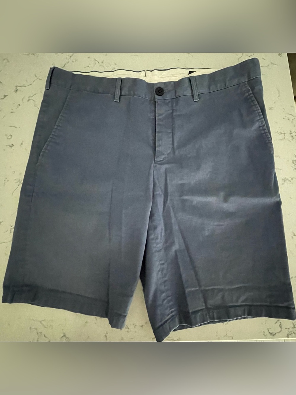 Prada Navy Blue Cotton Shorts